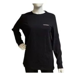 Ivory Ella Black Long Sleeve Tee